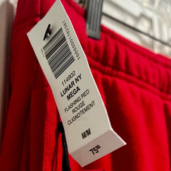 NWT Aritzia X Min Heo Lunar NY Mega flashing red joggers/ sweatpants - Picture 3 of 16